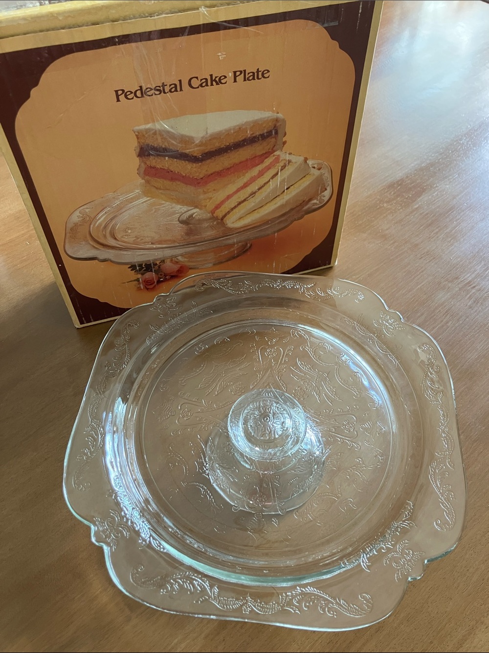 Vintage Cake Stand with Box